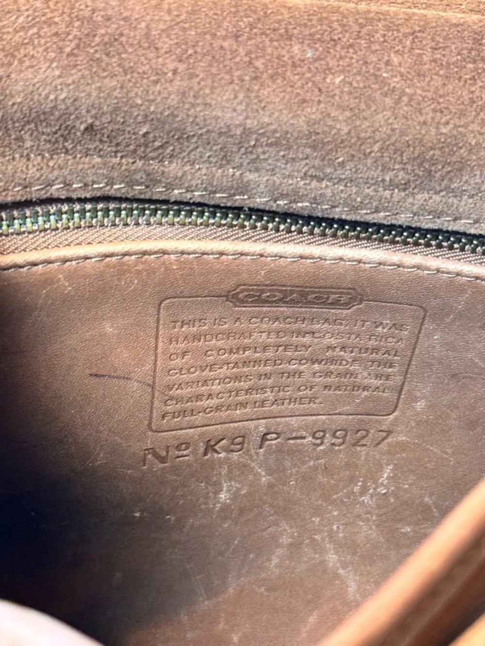 VTG COACH Rare Crossbody Leather Messenger Bag - Brown